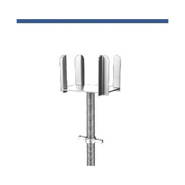 Four-prong fork head for timber and aluminum beams